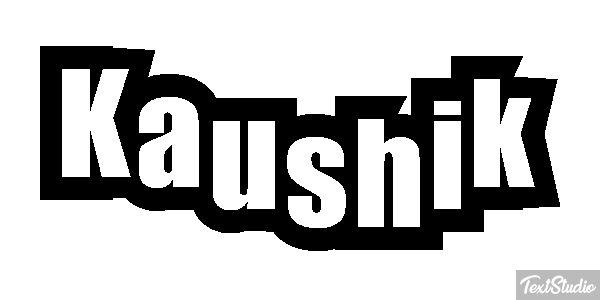 Kaushik Текстовый эффект