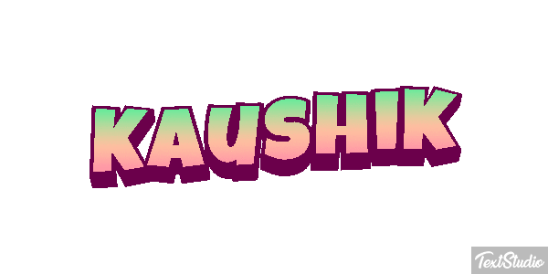 Kaushik Текстовый эффект