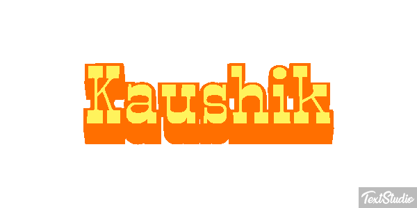 Kaushik Текстовый эффект