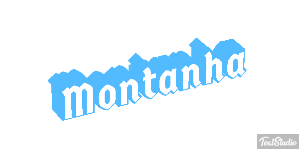 Montanha Efeito do texto