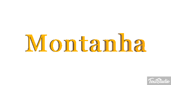 Montanha Efeito do texto