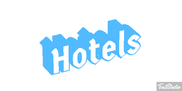 Hôtels Text effect