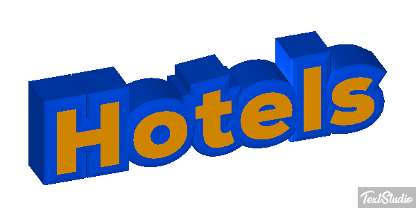 Hôtels Text effect
