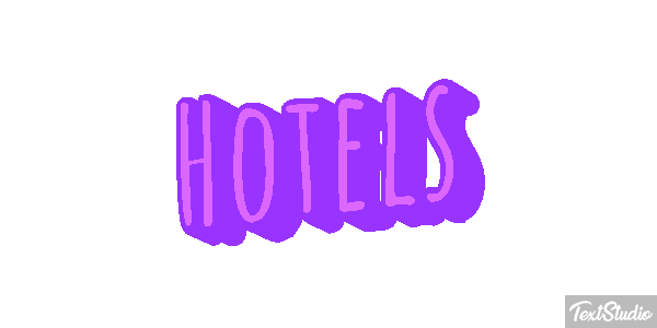 Hôtels Text effect