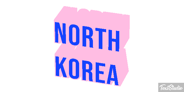 North Korea Text effect