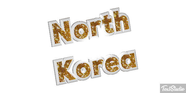 North Korea Text effect