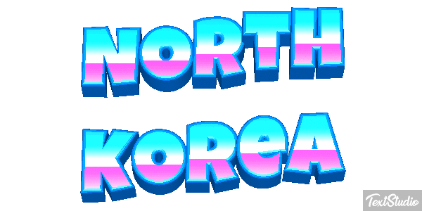 North Korea Text effect