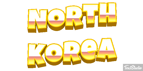 North Korea Text effect