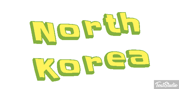 North Korea Text effect