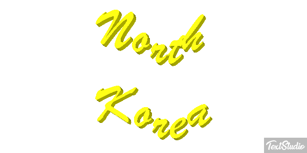 North Korea Text effect
