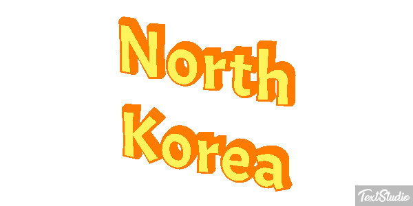 North Korea Text effect