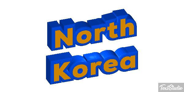 North Korea Text effect