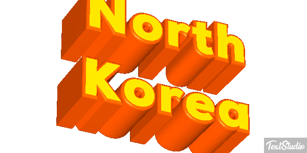 North Korea Text effect