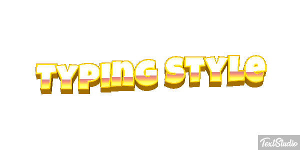 Typing Style Text effect