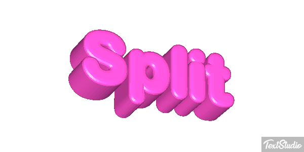 Split Efecto de texto