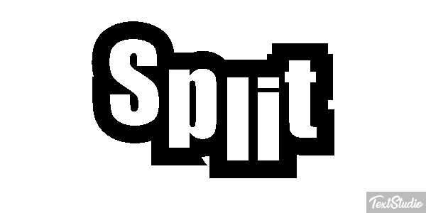 Split Efecto de texto