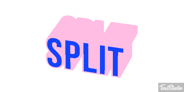 Split Efecto de texto