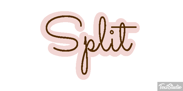 Split Efecto de texto