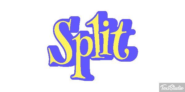 Split Efecto de texto