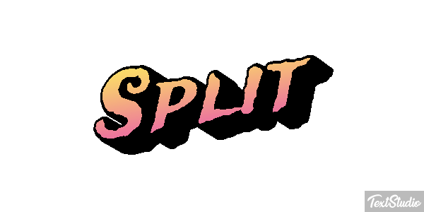 Split Efecto de texto