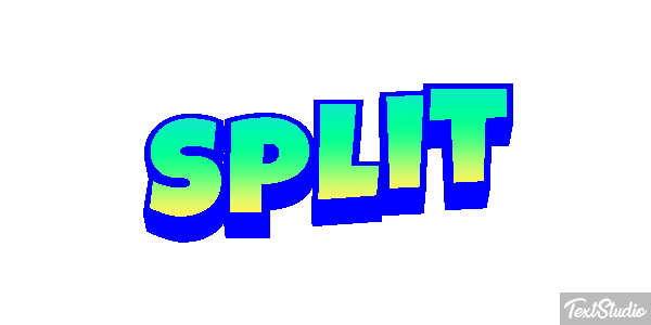 Split Efecto de texto