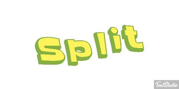 Split Efecto de texto