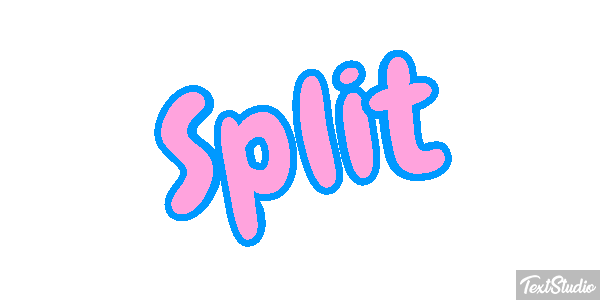 Split Efecto de texto