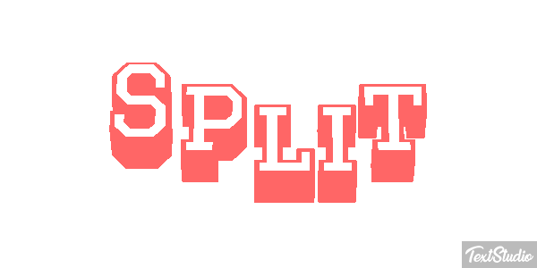 Split Efecto de texto