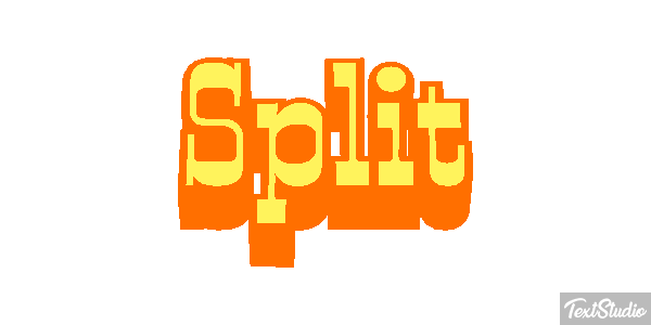 Split Efecto de texto