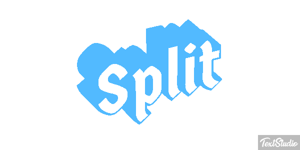 Split Efecto de texto