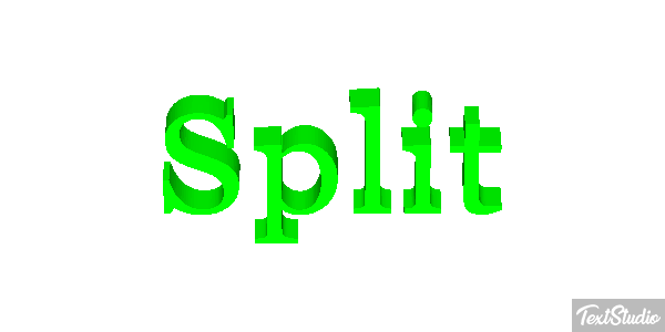 Split Efecto de texto