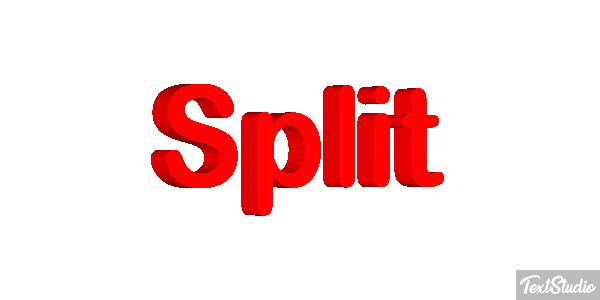 Split Efecto de texto