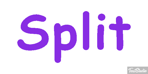 Split Efecto de texto
