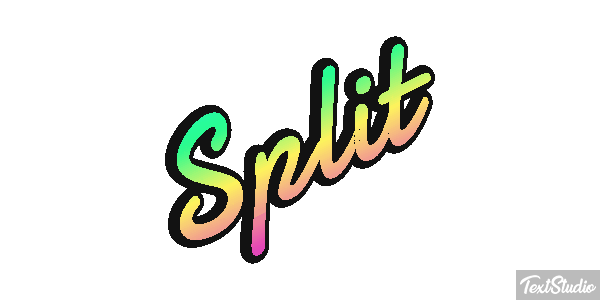 Split Efecto de texto