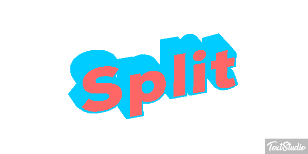 Split Efecto de texto