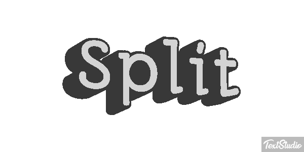 Split Efecto de texto