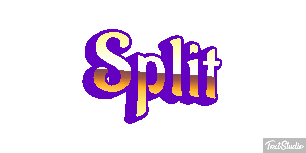 Split Efecto de texto