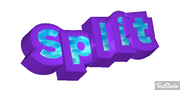 Split Efecto de texto