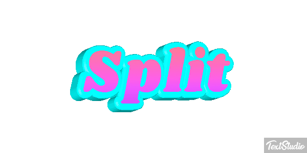 Split Efecto de texto