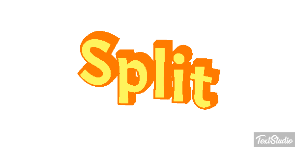 Split Efecto de texto