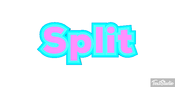 Split Efecto de texto