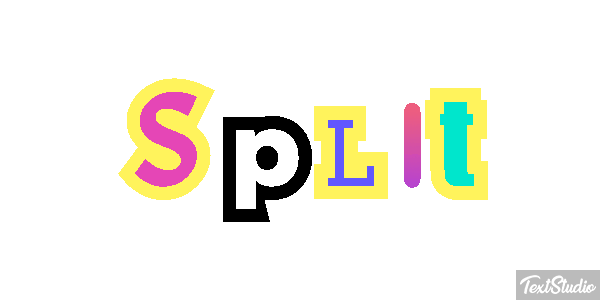 Split Efecto de texto