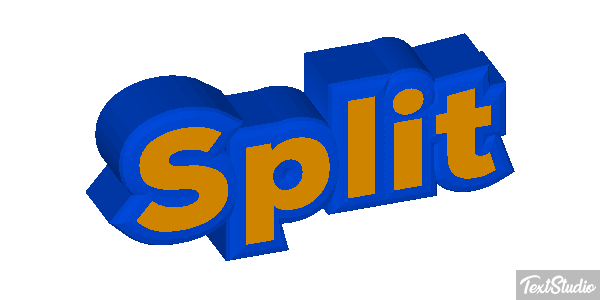 Split Efecto de texto