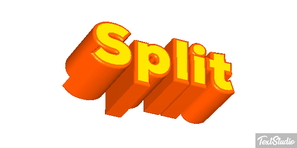 Split Efecto de texto