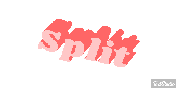 Split Efecto de texto