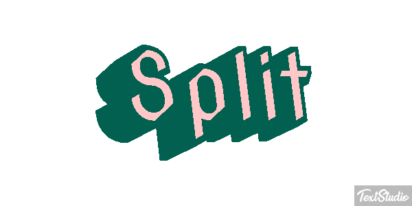 Split Efecto de texto