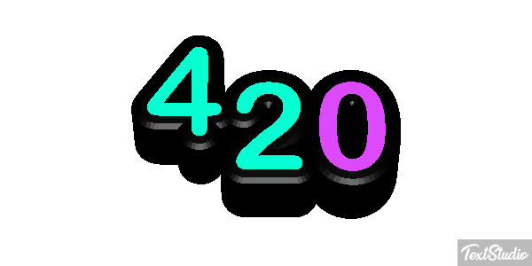 420 Efecto de texto