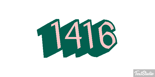 1416 Text effect