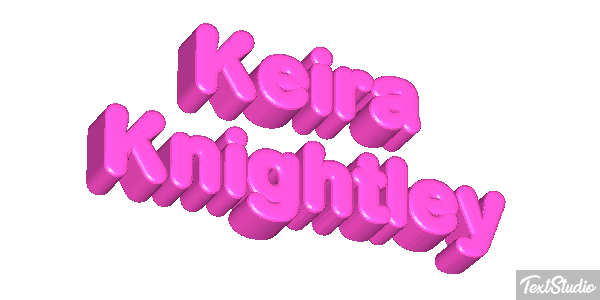 Keira Knightley Effetto testo