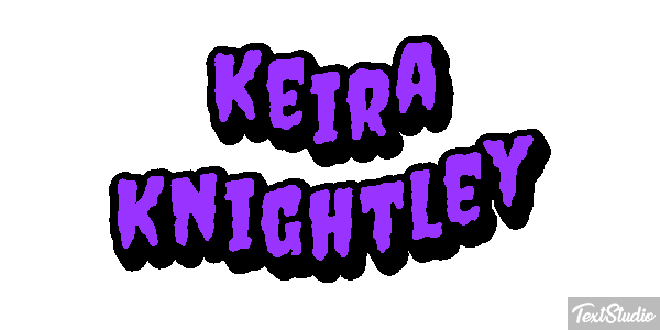 Keira Knightley Effetto testo